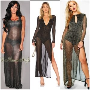 Mesh maxi dress
